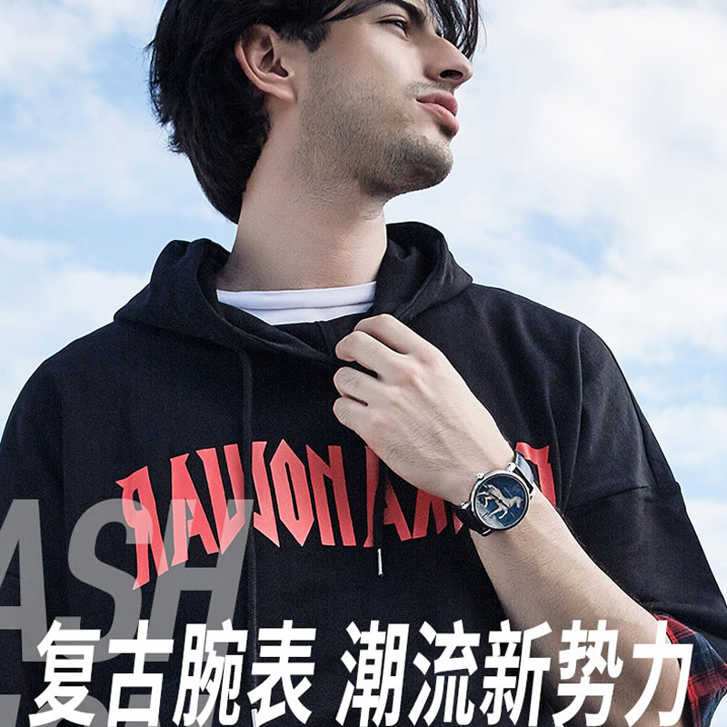 梵高（VanGogh）瑞士手表男-马的石膏像Gent 10-1