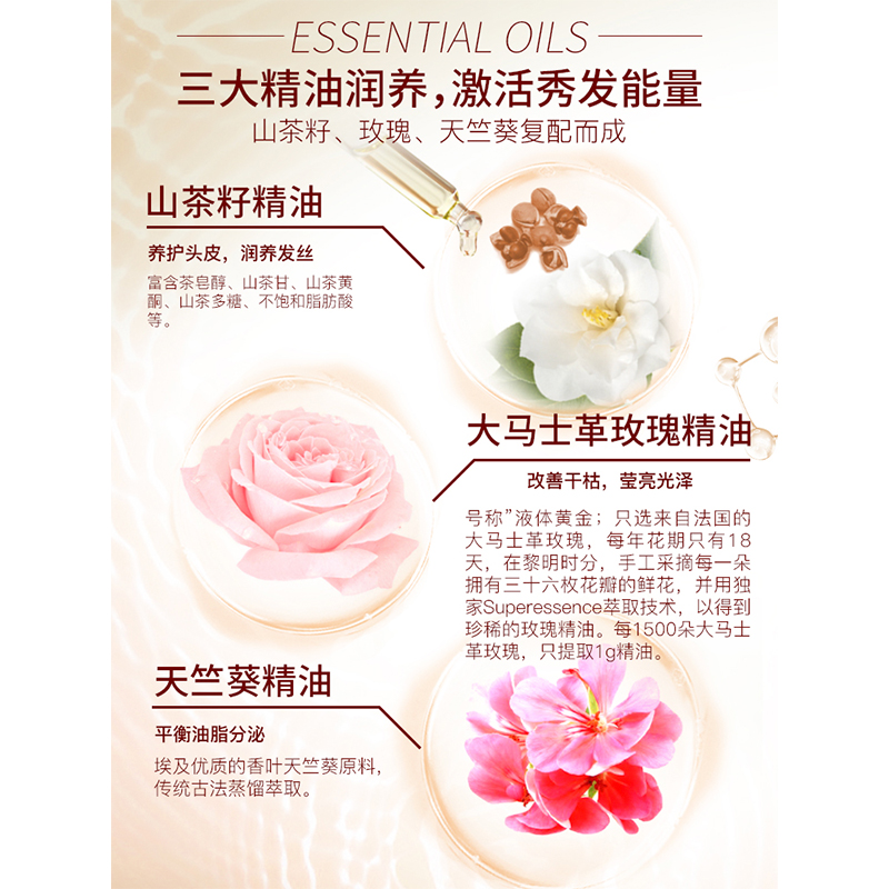 山茶花莹亮滋养去屑洗发露500ml