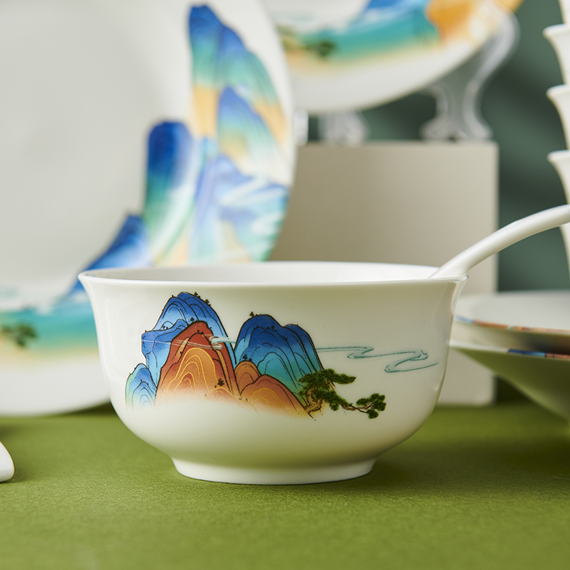 唯都 国风千里江山餐具22头W-CJ322
