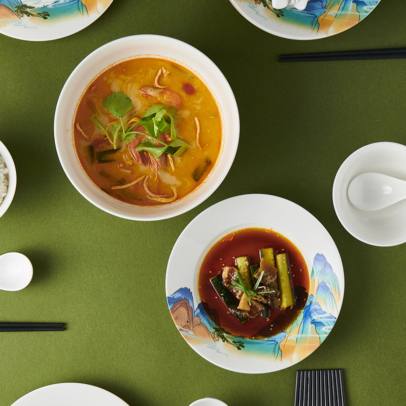 唯都 国风千里江山餐具32头W-CJ3321